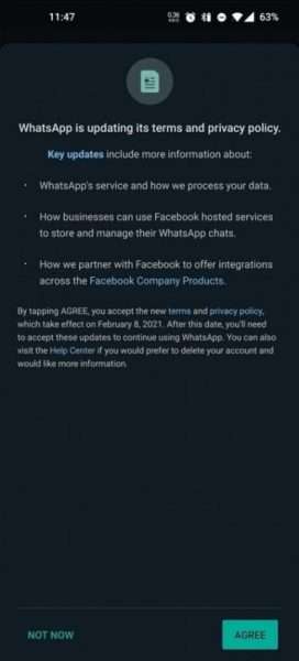 واتساب WhatsApp يقدّم سياسة خصوصية جديدة للمستخدمين بشروط إجبارية 2 واتساب WhatsApp يقدّم سياسة خصوصية جديدة للمستخدمين بشروط إجبارية