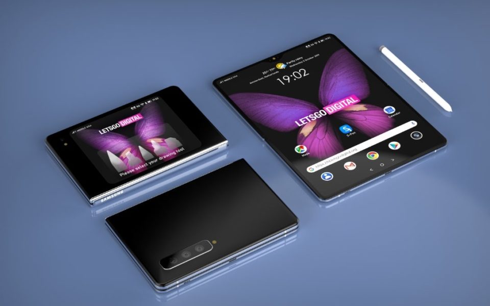 جالكسي فولد 2 Galaxy Fold قد يأتي مع قلم S Pen رقمي Raqami Tv