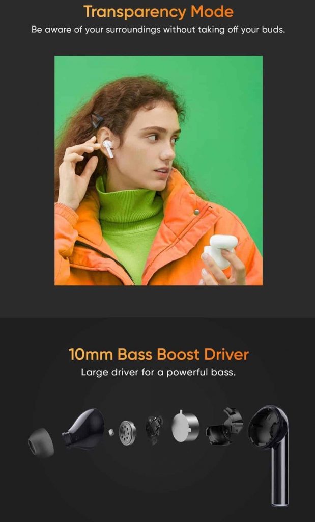ريلمي بودز اير برو Realme Buds Air Pro سماعة لاسلكية عازلة للضوضاء قادمة قريبا 3 ريلمي بودز اير برو Realme Buds Air Pro سماعة لاسلكية عازلة للضوضاء قادمة قريبا