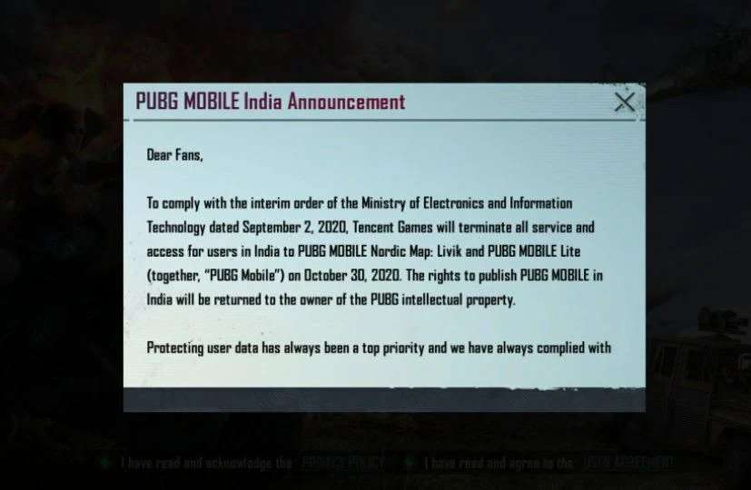 قرار حظر تطبيق ببجي موبايل PUBG Mobile في الهند رسميًا 2 قرار حظر تطبيق ببجي موبايل PUBG Mobile في الهند رسميًا