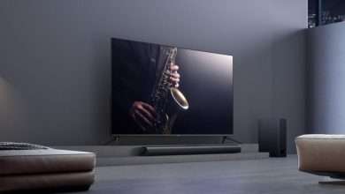 مكبر صوت ساوند بار بقوة 100 واط و تلفاز SLED 4K