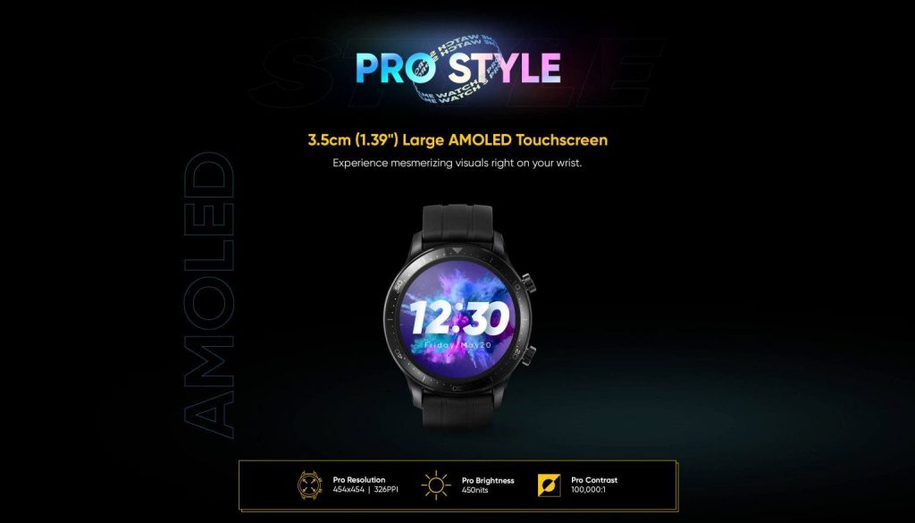 ريلمي ووتش اس برو Realme Watch S Pro ستحصل على شاشة أموليد ومواصفات أخرى مميزة 3 ريلمي ووتش اس برو Realme Watch S Pro ستحصل على شاشة أموليد ومواصفات أخرى مميزة