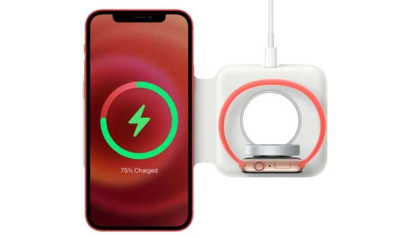 شاحن ابل اللاسلكي MagSafe Duo بميزة شحن اثنان من الأجهزة أصبح متاحًا للطلب 1 شاحن ابل MagSafe