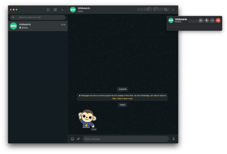 واتساب WhatsApp يبدأ اختبار ميزة المكالمات الصوتية والمرئية لنسخة الويب وسطح المكتب