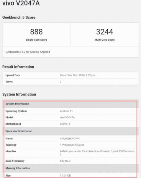 مواصفات فيفو اكس 60 - vivo X60 وتفاصيل جديدة بعد رصد الهاتف على منصة Geekbench 5 مواصفات فيفو اكس 60 - vivo X60 وتفاصيل جديدة بعد رصد الهاتف على منصة Geekbench