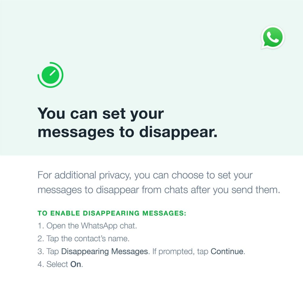 واتساب WhatsApp تصدر بيانًا توضيحيًا حول سياسة الخصوصية الجديدة 9 واتساب WhatsApp تصدر بيانًا توضيحيًا حول سياسة الخصوصية الجديدة