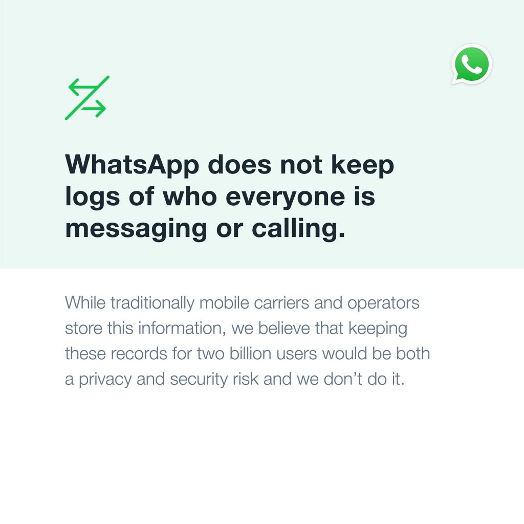 واتساب WhatsApp تصدر بيانًا توضيحيًا حول سياسة الخصوصية الجديدة 4 واتساب WhatsApp تصدر بيانًا توضيحيًا حول سياسة الخصوصية الجديدة