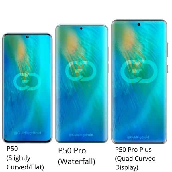 هواوي بي 50 – Huawei P50 سلسلة من ثلاثة هواتف قادمة بأنواع مختلفة من الشاشات 2 هواوي بي 50 – Huawei P50 سلسلة من ثلاثة هواتف قادمة بأنواع مختلفة من الشاشات