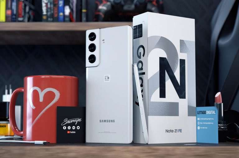 جالكسي نوت 21 اف اي - Galaxy Note 21 FE أول صور ثلاثية الأبعاد 2 جالكسي نوت 21 اف اي