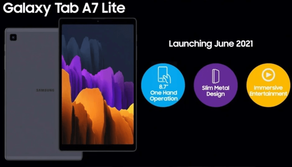 جالكسي تاب اى 7 لايت Galaxy Tab A7 Lite يظهر بلون جديد ! 4 Galaxy Tab A7 Lite