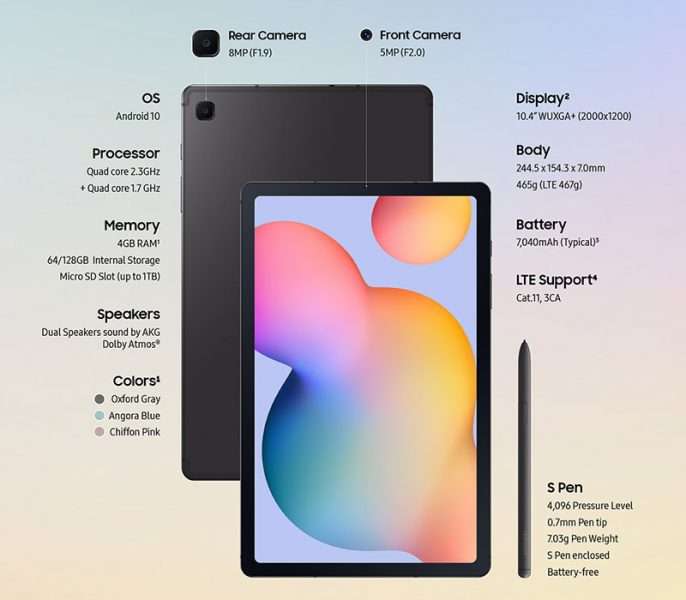 جالكسي تاب اس 7 لايت - Galaxy Tab S7 Lite مواصفات التابلت بحسب التسريبات الأوليّة 4 جالكسي تاب اس 7 لايت - Galaxy Tab S7 Lite مواصفات التابلت بحسب التسريبات الأوليّة