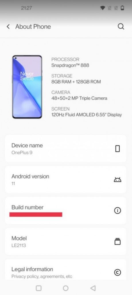 ون بلس 9 اي - OnePlus 9E تسريب يكشف المواصفات الرئيسيّة للهاتف 3 ون بلس 9 اي - OnePlus 9E تسريب يكشف المواصفات الرئيسيّة للهاتف