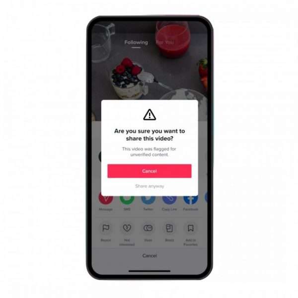 تيك توك TikTok تطلق ميزة جديدة لمكافحة نشر معلومات غير دقيقة