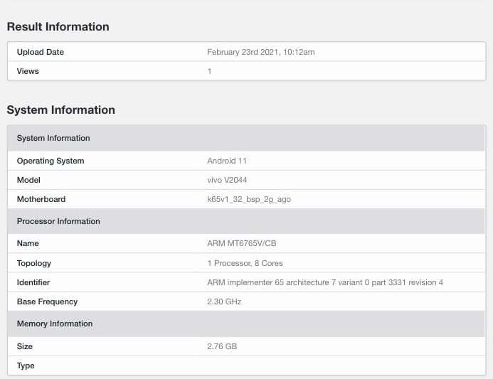 مواصفات هاتف جديد من فيفو تظهر على منصة اختبار الأداء Geekbench 3 مواصفات هاتف جديد من فيفو تظهر على منصة اختبار الأداء Geekbench
