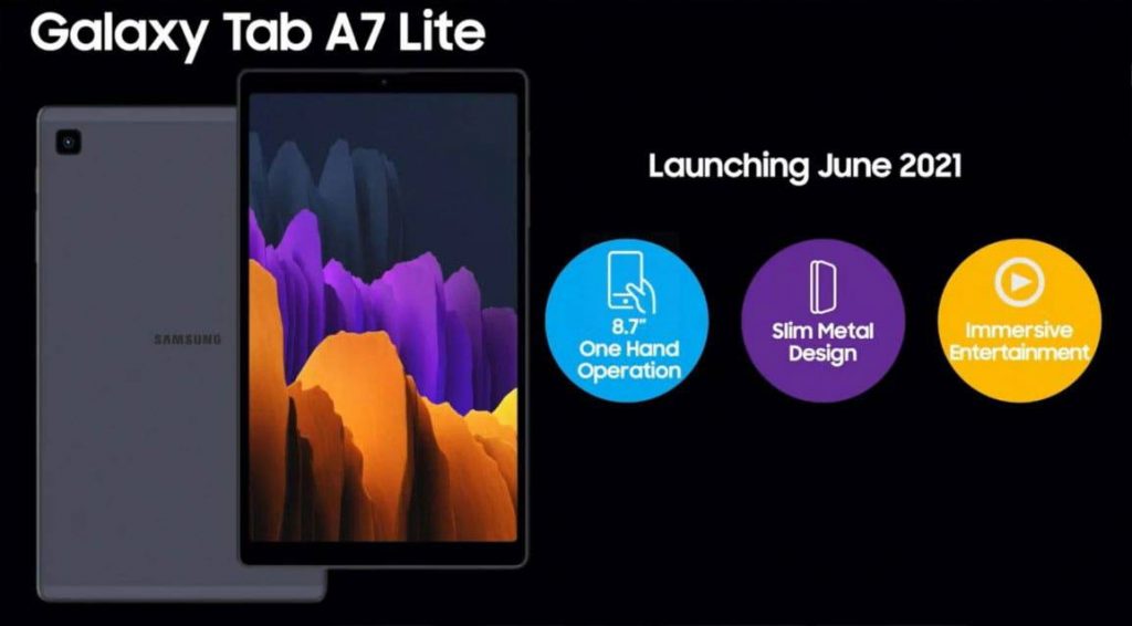 جالكسي تاب اي 7 لايت - Galaxy Tab A7 Lite تابلت جديد بمواصفات متوسطة من سامسونج 2 جالكسي تاب اي 7 لايت