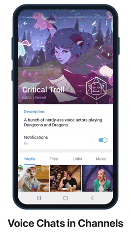 فويس شات - Voice chats ميزة جديدة من تيليجرام لمنافسة تطبيق كلوب هاوس 5 فويس شات - Voice chats ميزة جديدة من تيليجرام لمنافسة تطبيق كلوب هاوس
