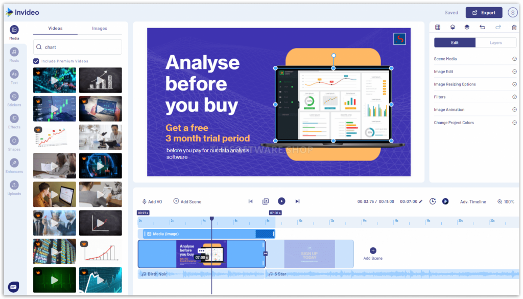 شرح تعديل الفيديو أون لاين ومونتاج روعة لأعمالك عبر Invideo 2 شرح تعديل الفيديو أون لاين ومونتاج روعة لأعمالك عبر Invideo