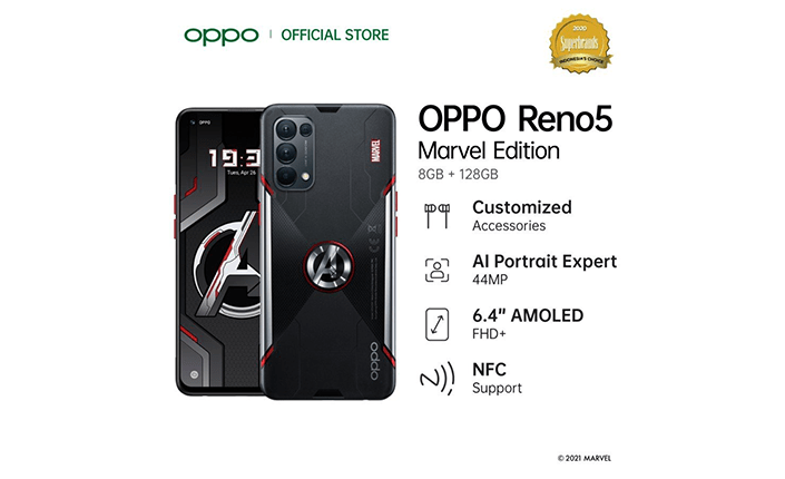 سعر ومواصفات اوبو رينو 5 مارفل اديشن - OPPO Reno5 Marvel Edition رسميًا 2 سعر ومواصفات اوبو رينو 5 مارفل اديشن - OPPO Reno5 Marvel Edition رسميًا