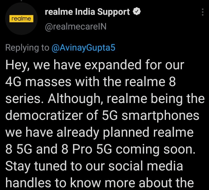 ريلمي 8 - Realme 8 الشركة تؤكد قدوم هواتف 5G رسميًا 3 ريلمي 8 - Realme 8 الشركة تؤكد قدوم هواتف 5G رسميًا