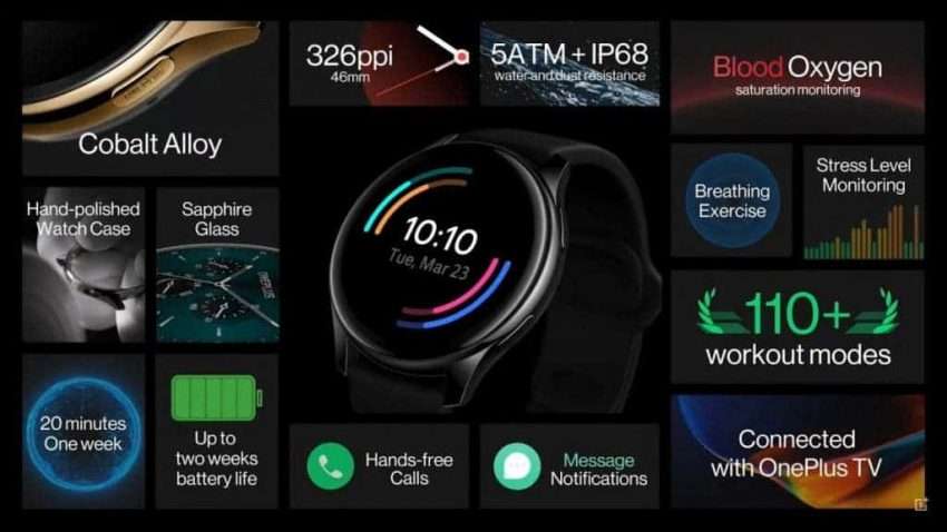 سعر ومواصفات ون بلس ووتش OnePlus Watch أول ساعة ذكية مع سلسلة ون بلس 9 4 مواصفات ون بلس ووتش