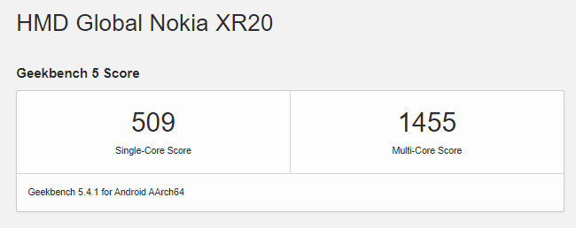 مواصفات نوكيا اكس ار 20 - Nokia XR20 تظهر على منصة Geekbench 3 مواصفات نوكيا اكس ار 20 - Nokia XR20 تظهر على منصة Geekbench