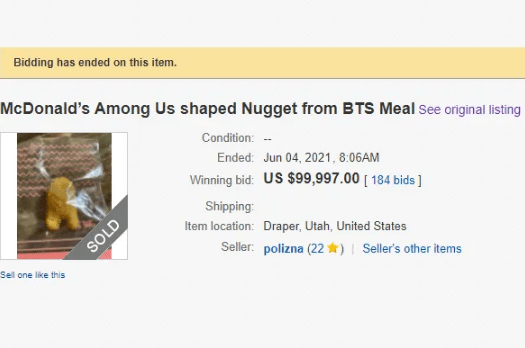 بيع قطعة دجاج على موقع eBay بسعر 100 ألف دولار لهذا السبب 3 بيع قطعة دجاج على موقع eBay بسعر 100 ألف دولار لهذا السبب