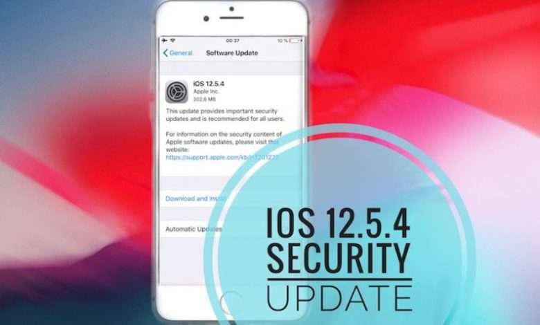 تحديث iOS 12.5.4