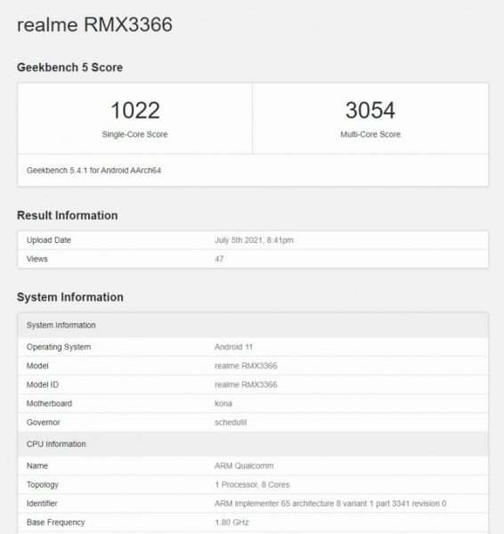 مواصفات ريلمي اكس 9 برو - realme X9 Pro تظهر على منصة Geekbench 2 مواصفات ريلمي اكس 9 برو - realme X9 Pro تظهر على منصة Geekbench