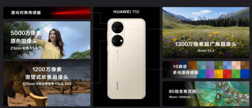 سعر ومواصفات هواوي بي 50 - Huawei P50 رسميًا