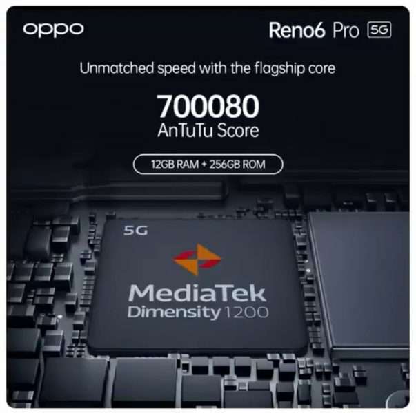 اوبو رينو 6 برو OPPO Reno6 Pro 5G يصل الأسواق العالمية وتأكيد المعالج والذاكرة