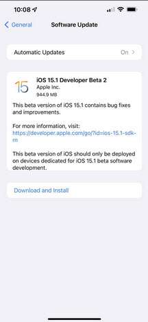 iOS 15