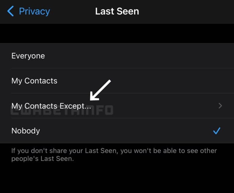 واتساب WhatsApp سيوفّر خيارات جديدة لإعدادات الخصوصية قريبًا 3 واتساب WhatsApp سيوفّر خيارات جديدة لإعدادات الخصوصية قريبًا