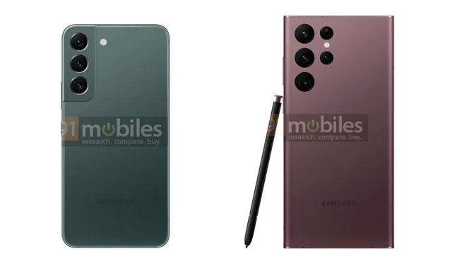سامسونج جالكسي اس 22 - Samsung Galaxy S22 الكشف عن خيارات الألوان في أحدث الصور