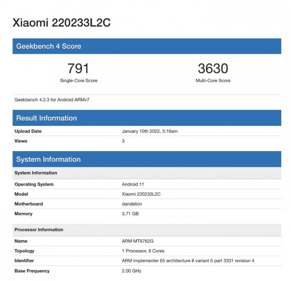 ريدمي 10 اى - Redmi 10A يتألق بمواصفاته الرئيسية في شهادة جديدة 2 ريدمي 10 اى - Redmi 10A يتألق بمواصفاته الرئيسية في شهادة جديدة