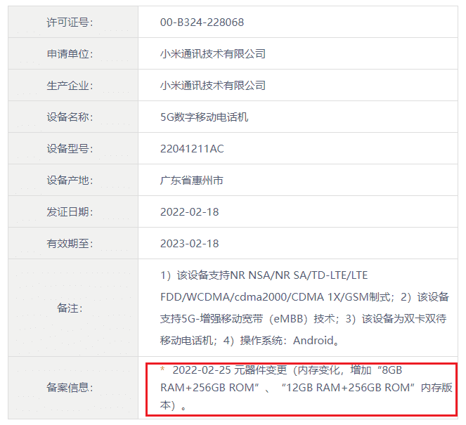 ريدمي كي 50 – Redmi K50 كشف خيارات سعة الذاكرة والتخزين لهواتف السلسلة