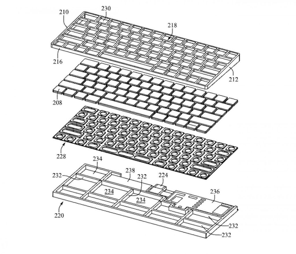 ابل تسجّل براءة اختراع لوحة مفاتيح سحرية تحتوي على حاسوب ماك كامل بداخلها