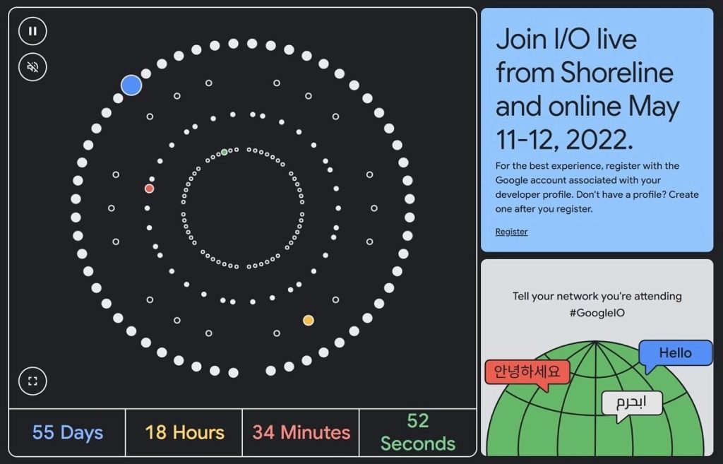 موعد انطلاق مؤتمر جوجل للمطوّرين Google I/O 2022 رسميًا بجمهور محدود بعد غياب سنوات