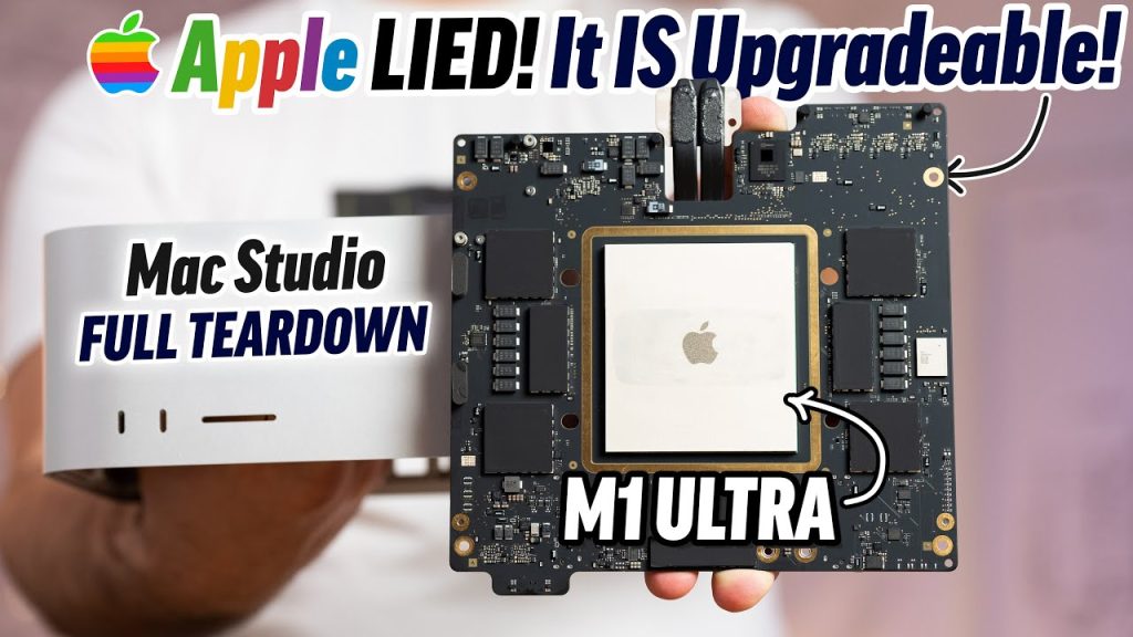 ماك ستوديو - Mac Studio تفكيك الجهاز يكشف معالج M1 Ultra الضخم والمكونات الداخلية الأخرى
