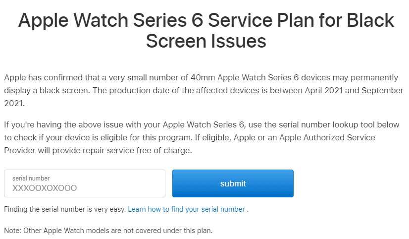 ابل واتش سيريس 6 - Apple Watch Series 6 تواجه مشكلة مزعجة في الشاشة والشركة تقدّم الحل!