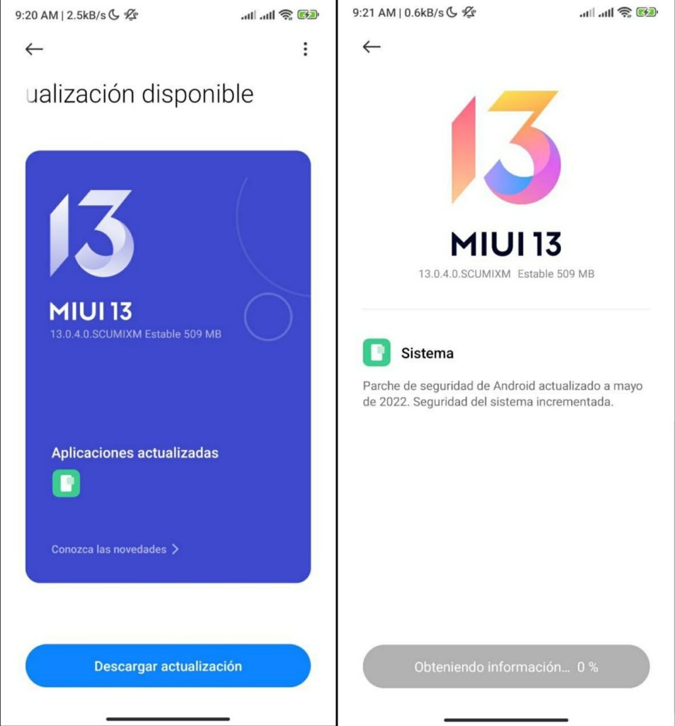 واجهة MIUI 13