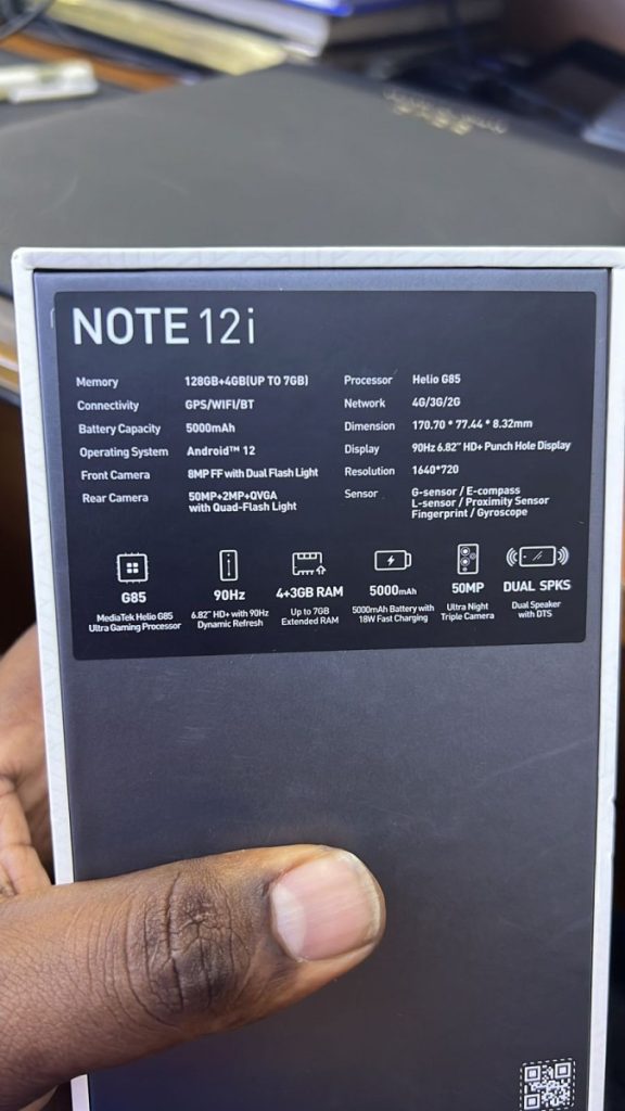 سعر ومواصفات انفنكس نوت 12 اي - Infinix Note 12i رسميًا