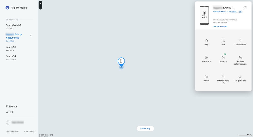 إلغاء قفل هاتف سامسونج