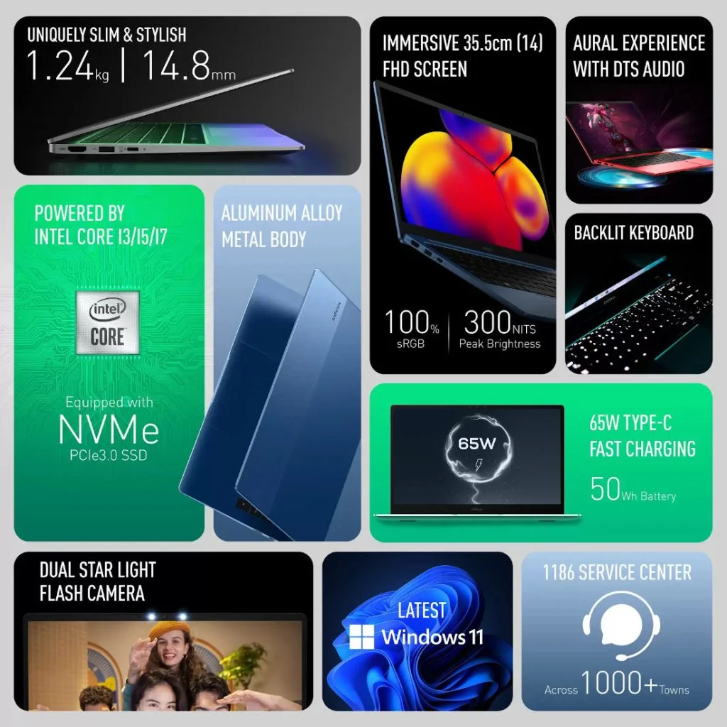 سعر ومواصفات انفنكس انبوك اكس 1 Infinix INBook X1 Slim رسميًا 2 سعر ومواصفات انفنكس انبوك اكس 1 Infinix INBook X1 Slim رسميًا