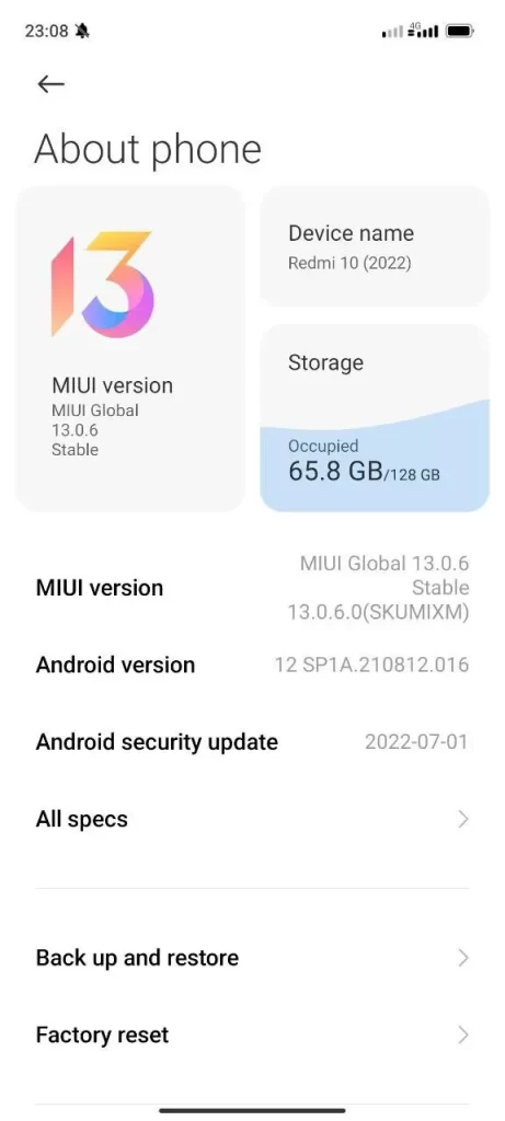 تحديث MIUI 13