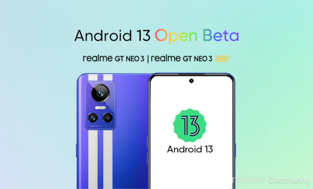 أندرويد 13 وواجهة realme UI 3