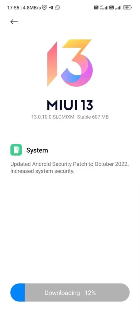 واجهة MIUI 13