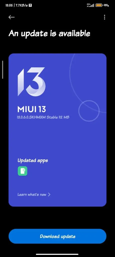 واجهة MIUI 13
