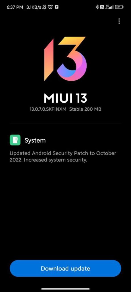 تحديث MIUI 13