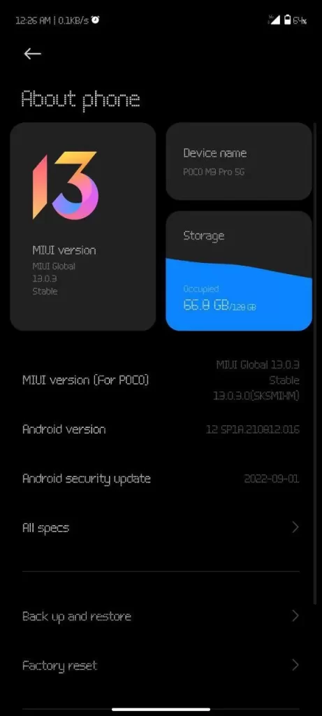 تحديث MIUI 13