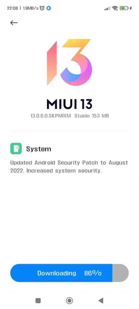واجهة MIUI 13